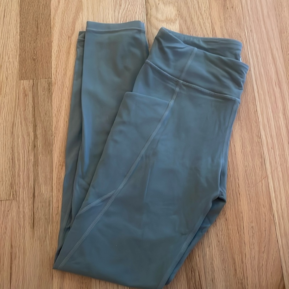 Athleta girl stash your treasures tight size 14 olive color
